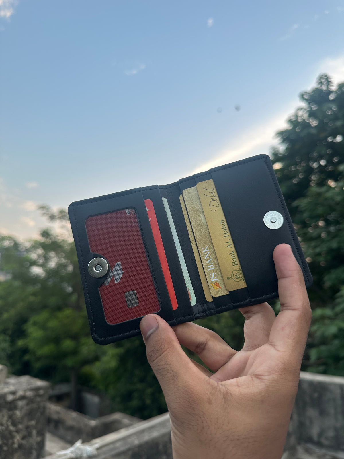 Genuine Leather Bifold Wallet for Men