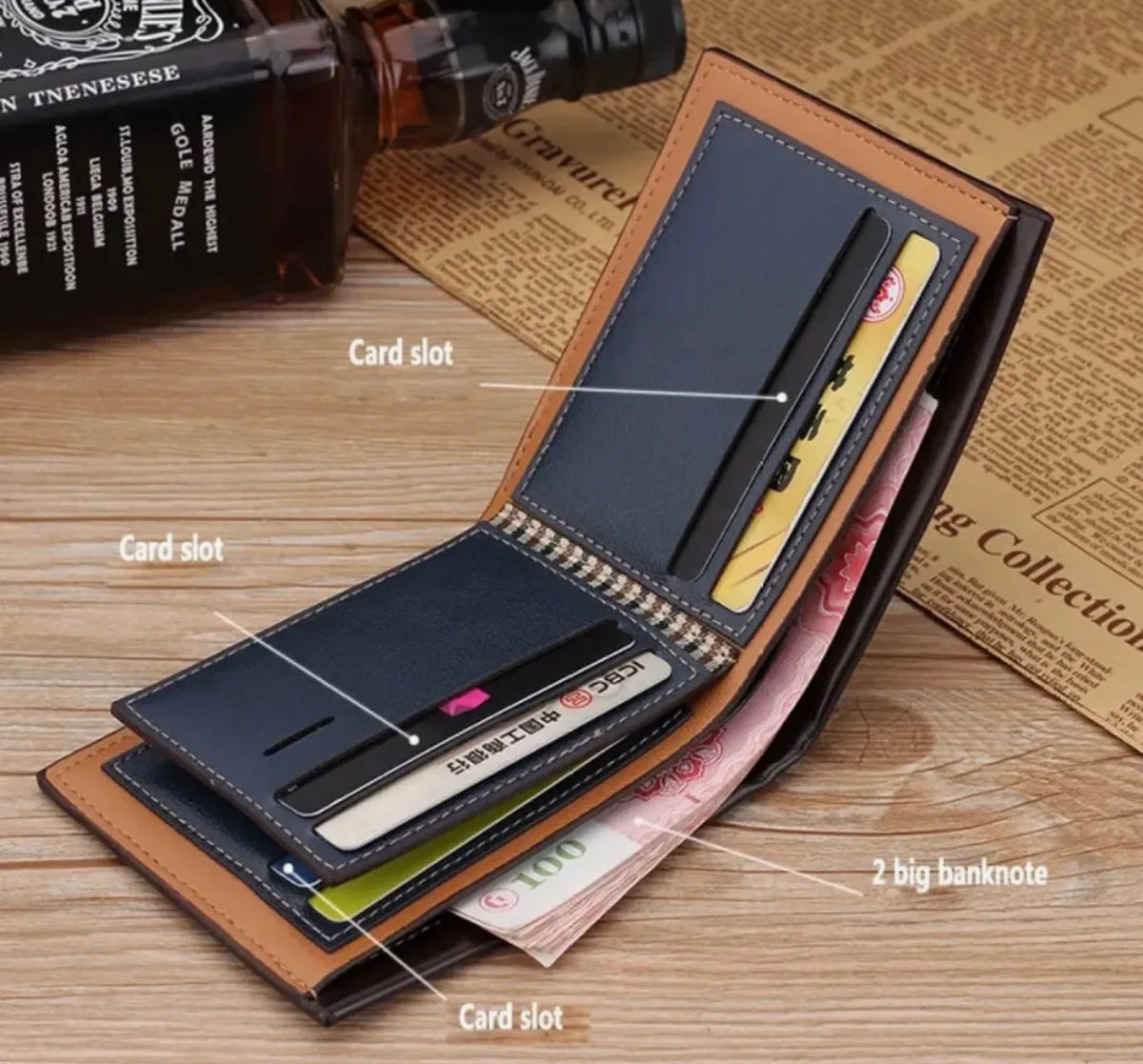 Leather Men’s Wallet – Slim & Stylish
