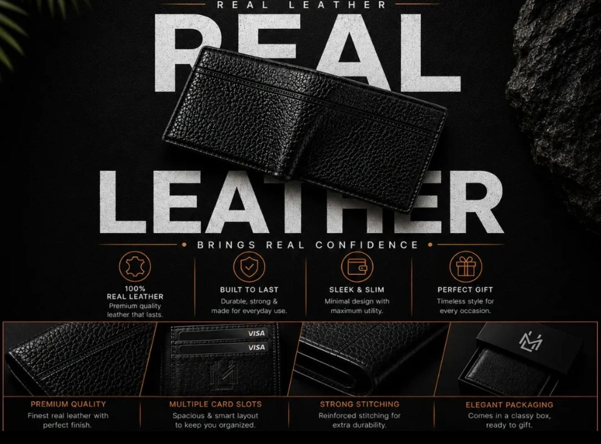Textured Leather Wallet