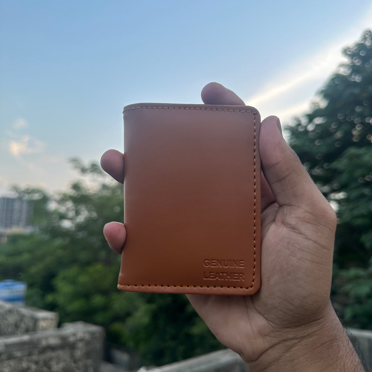 Genuine Leather Bifold Wallet for Men